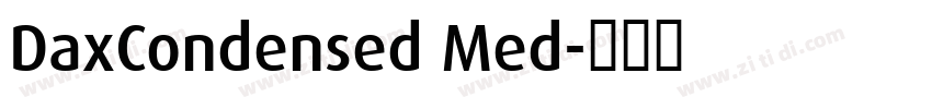 DaxCondensed Med字体转换